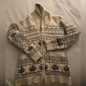 Roots zip up sweater